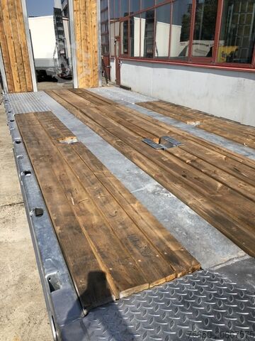 Low loader trailer Möslein T 3-6 VB 3 Achs Tieflader- Anhänger, Luftgefedert, Verbreiterung