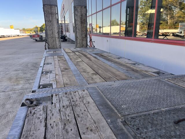 Low loader trailer Humbaur HTD 30  3 Achs Tiefladeranhänger, verzinkt