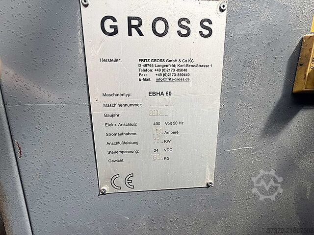 Chamfering Machine Fritz Gross EBHA 60