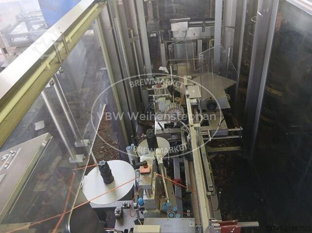 Filling, sealing and labelling machine for plastic buckets; manufactured between Miromatic; Langguth 