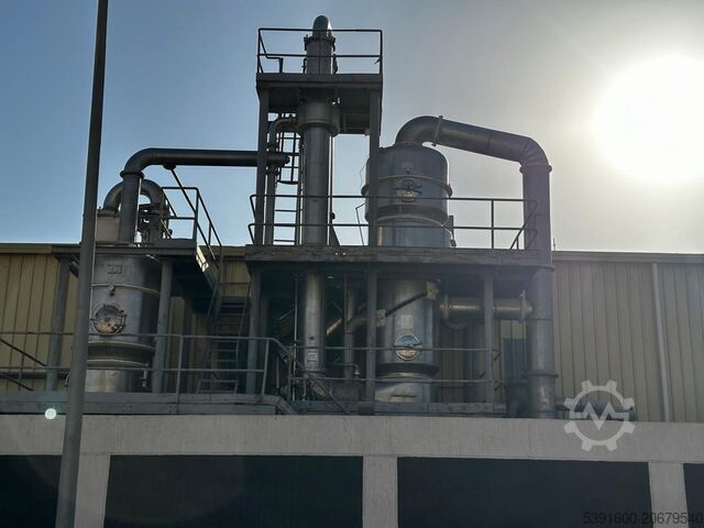 Vollständige Dreifach-Effekt-Verdampferanlage für Tomatenmark, 300 Tonnen/Tag Ing. Rossi Catteli- Parma Italy T15