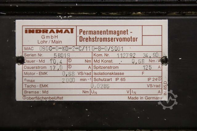 Servo motor Indramat 090C-0-KD-2C/110-B-0/S001
