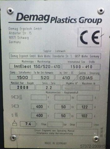 Spritzgießmaschine Demag IntElect 150/520-410