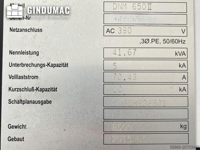VERTIKALES BEARBEITUNGSZENTRUM DOOSAN DNM 650 II
