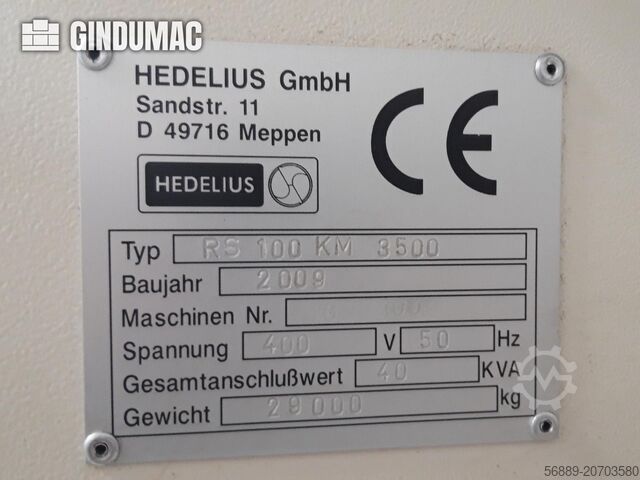 Vertical Machining Centre HEDELIUS RS 100 K MAGNUM