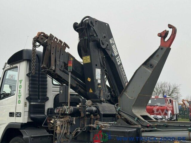 Roll-off tipper truck Volvo 340 HIAB Kran 11,9m=790kg 5+6 Steuerkreis Klima