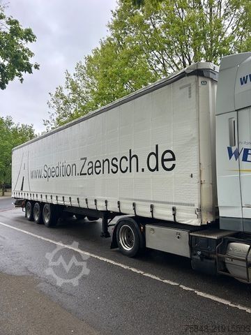 Open semitrailer with tarp KRONE Verbreiterbar-Coilmulde-BPW-Lift-Bordwände