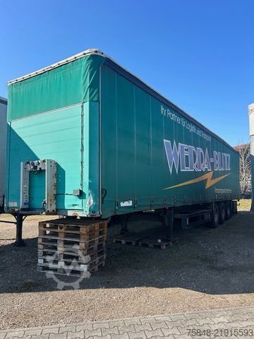 Open semitrailer with tarp KRONE Verbreiterbar-Coilmulde-BPW-Lift-Bordwände