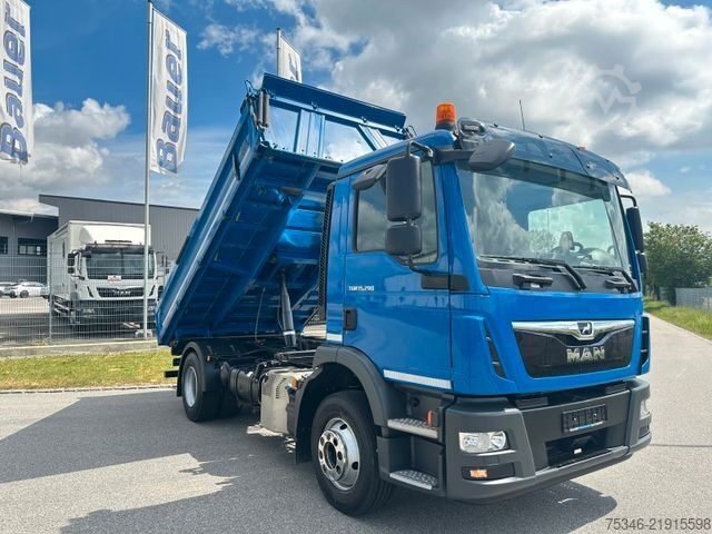 Tipper truck MAN TGM 15.290 BL/Kipper/3-Sitzer/NL8,8To/69 tkm/Top