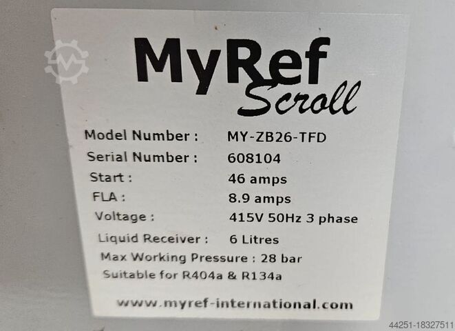 Kühlaggregat Verflüssigungssatz MyRef MY-ZB26-TFD