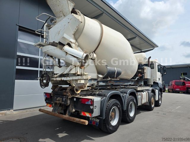 Roll-off tipper truck MAN TGS 41.480 / 8X6 / Man+Ret / Abroller+Mixer