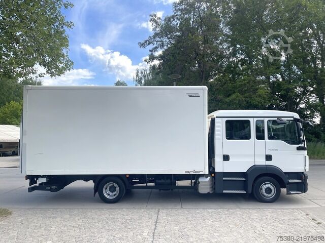 Box van man TGL 8.180 Doka Koffer 1H*Klima*LBW*