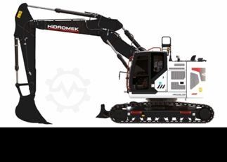 Backhoe loader Hidromek HIDROMEK HMK62T Motor Kubota Turbolader Diselmot