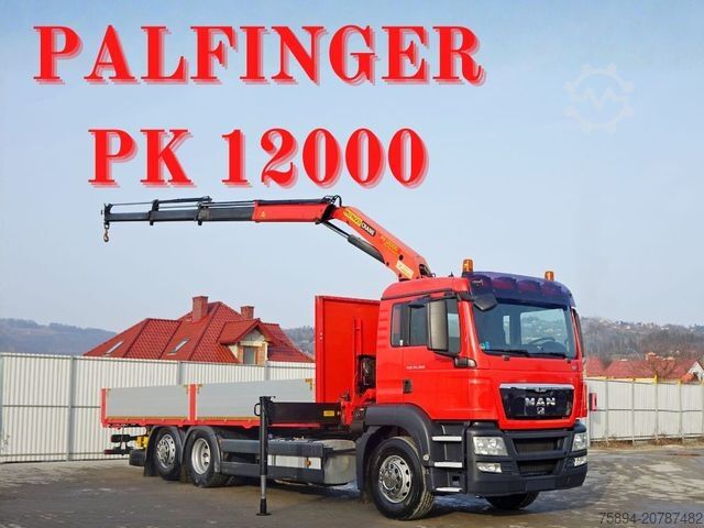 Autokran MAN TGS 26.360* PRITSCHE 7,10m* PK 12000 + FUNK *TOP