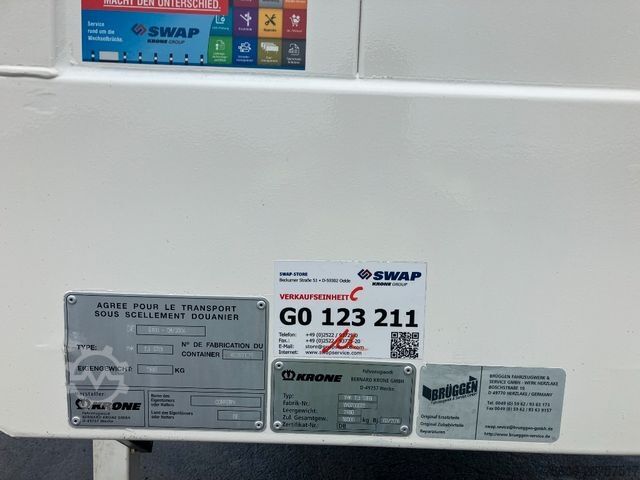 Anhänger-Wechselpritsche KRONE Wechselbrücke Koffer