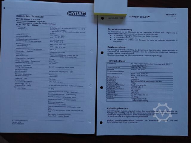 Chiller HYDAC RGCS-D2-3000