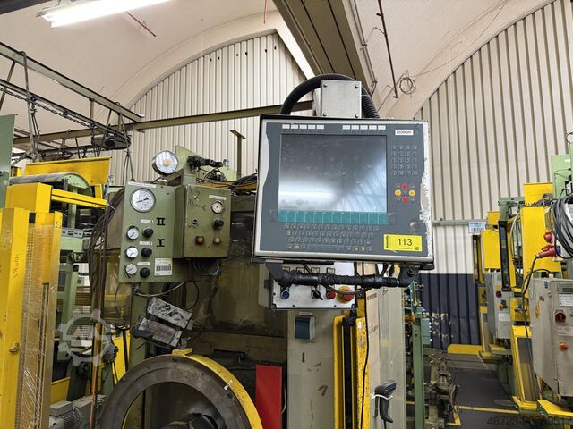 Reifenaufbaumaschine mit (3) Heißmesser GoodYear S.A. Formenbauwerk BRC III R1 E84