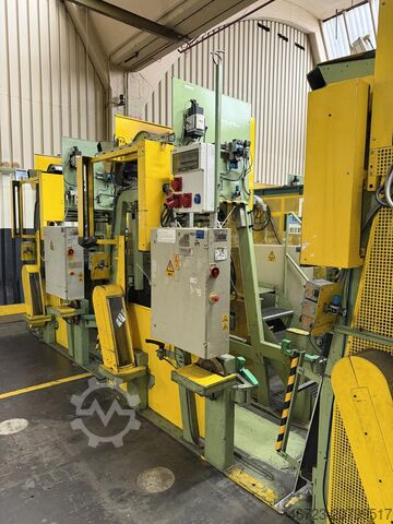 Reifenaufbaumaschine mit (3) Heißmesser GoodYear S.A. Formenbauwerk BRC III R1 E84