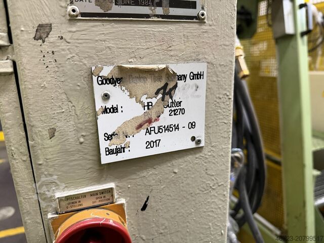 Reifenaufbaumaschine mit (3) Heißmesser GoodYear S.A. Formenbauwerk BRC III R1 E84