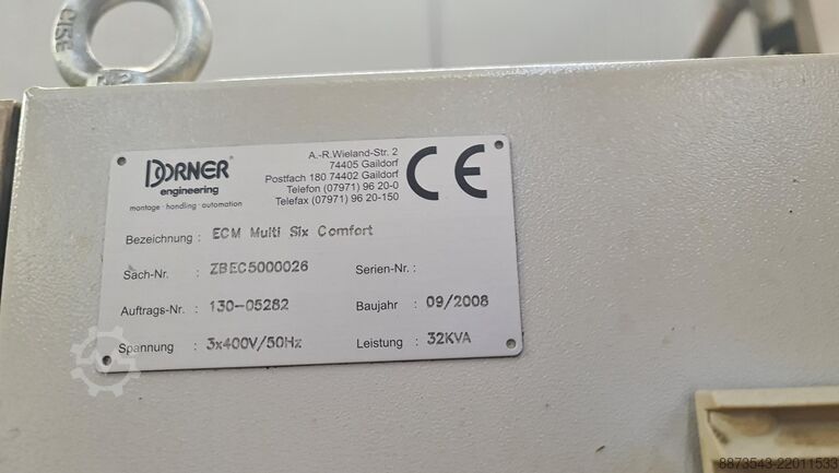 Deburring machine Dorner Multi Six comfort