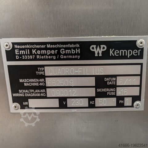 Brötchenanlage WP Kemper Quadro Filius