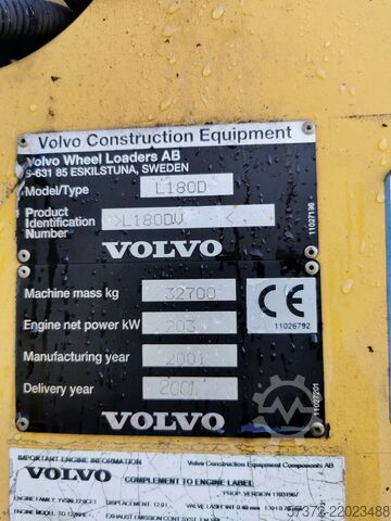 Wheel Loader Volvo L180D