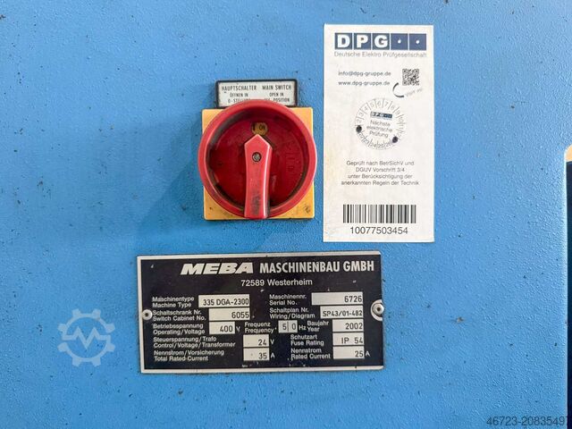 CNC-Doppelgehrungssäge MEBA 335 DGA‑2300