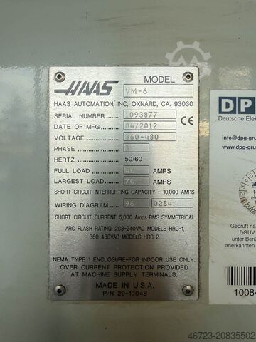 Vertikales Bearbeitungszentrum HAAS VM-6