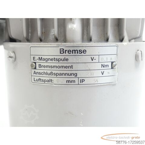 Control unit  HEW / Miksch RF71L/4-B4 Motor SN:549765 mit Miksch RMI40F1 Winkelgetriebe