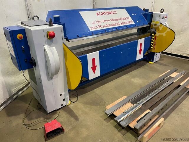 Schwenkbiegemaschine, Abkantbank, Blechbiegemaschine, Biegebank HM KSM-5 / 2500