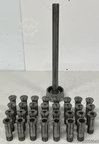 Collet set with 31 pieces of draw-in collets, draw-in collets with drawbar, collet chuck, collet acc BOLEY - LEINEN - SCHAUBLIN - WEILER 367E K28 DIN 6341