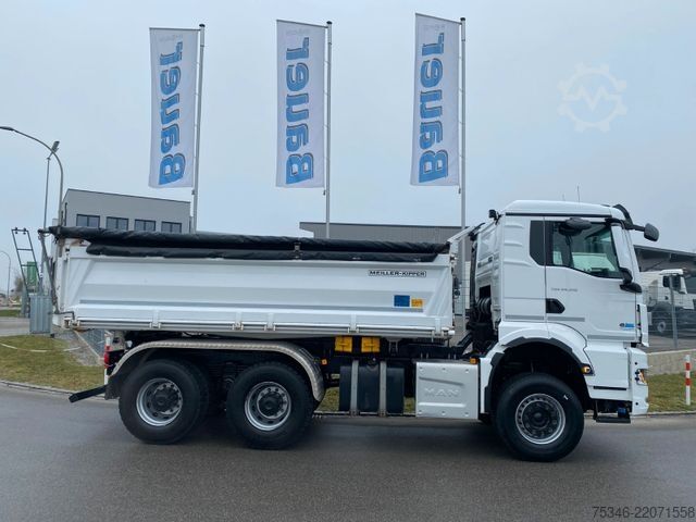 Tipper truck MAN TGS/26.510/6x4 BL/Bordmatik/Retarder/90to/82 tkm