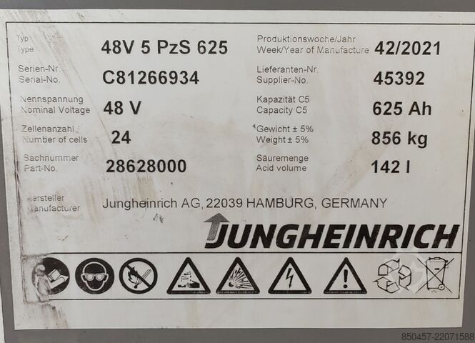 Electric - 3 wheels Jungheinrich EFG216k /2021y/ 4560mh RES MA