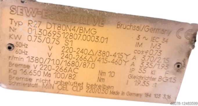 Belt conveyor Transnorm TS 1100 12330-600-500