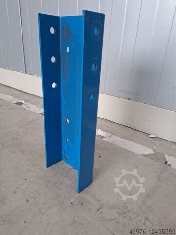 Stacking lugs stacking high rack Jung Heinrich MPB / Aufstocklaschen / für Rahmenprofilbreite: 100 mm / blau