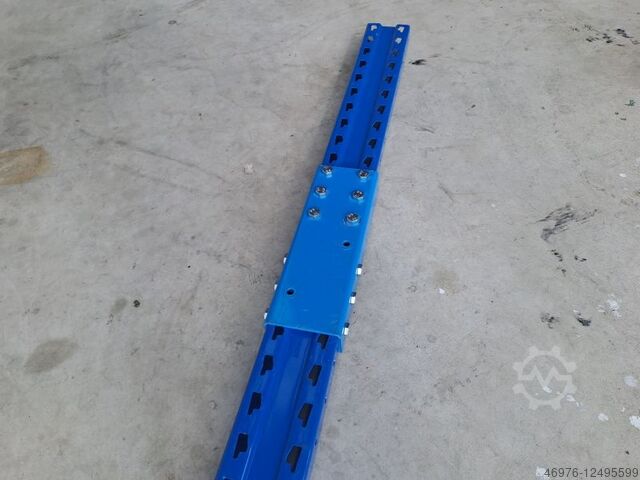 Stacking lugs stacking high rack Jung Heinrich MPB / Aufstocklaschen / für Rahmenprofilbreite: 100 mm / blau