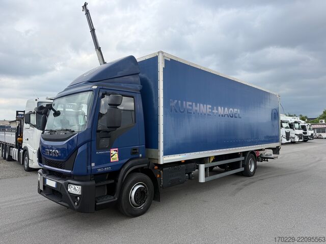 Truck with flatbed and tail lift Iveco eurocargo 160-250