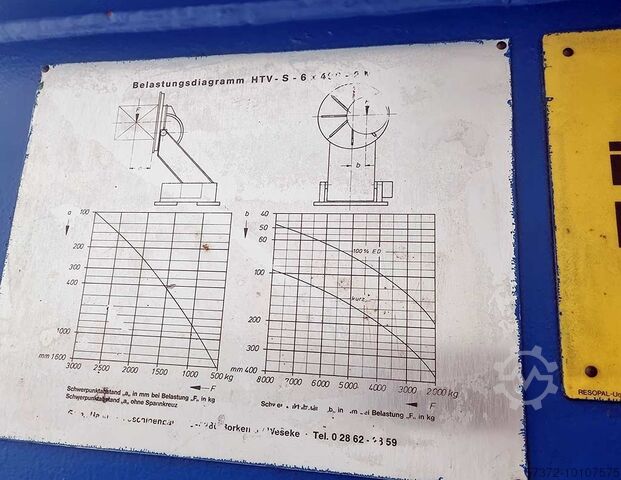 Turntable Positioner Franz Haane HTV-S-6x490-2