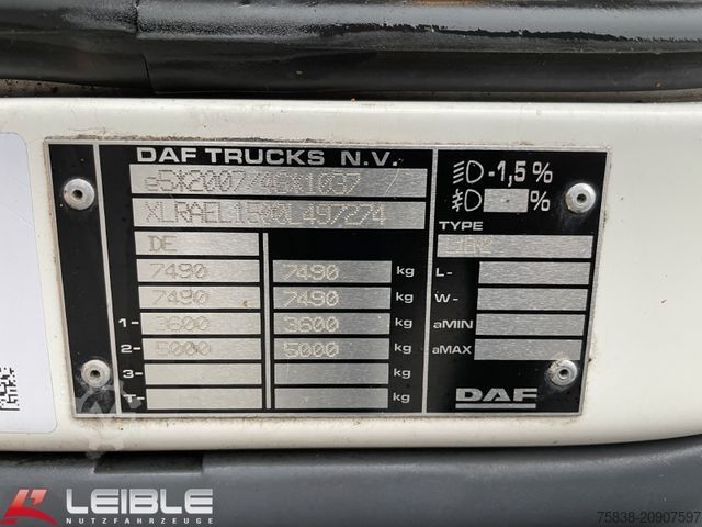 Box van DAF LF210FA*Junge*Dhollandia-LBW*Klima*