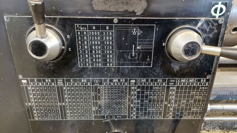 Center lathe SCHAERER UN 300 x 1000