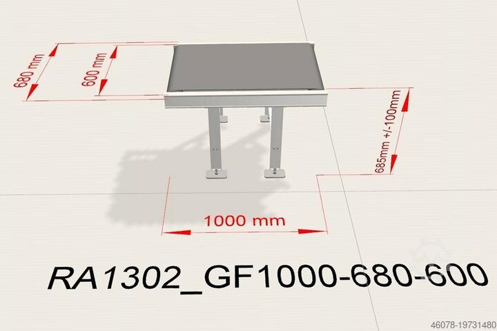 Belt conveyor belt conveyor belt Kannegiesser GF 1000-680-600