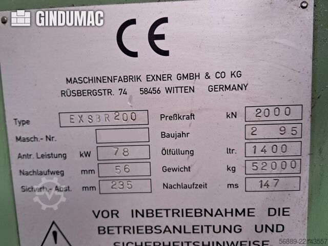 EXNER EX SBR 200 EXNER EX SBR 200