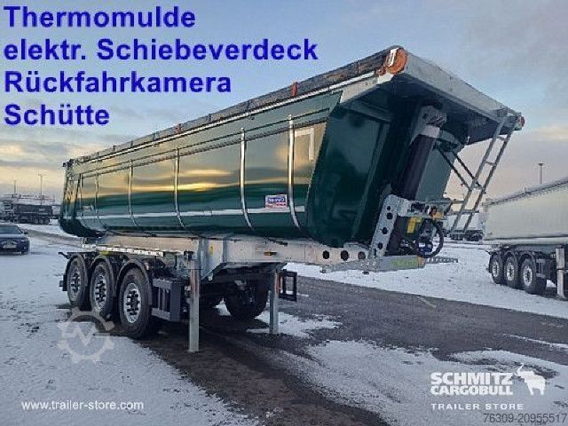 Tipper semitrailer Schmitz Cargobull Kipper Stahlrundmulde Thermomulde 24m³