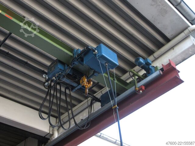 Overhead crane, crane, hall crane, track 6700 mm Demag Hallenkran Brückenkran Kran 1t Kran Seilzug PLV 1000Kg Spur 6,7m Hub 4m