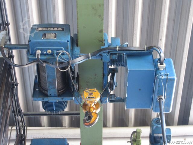 Overhead crane, crane, hall crane, track 6700 mm Demag Hallenkran Brückenkran Kran 1t Kran Seilzug PLV 1000Kg Spur 6,7m Hub 4m