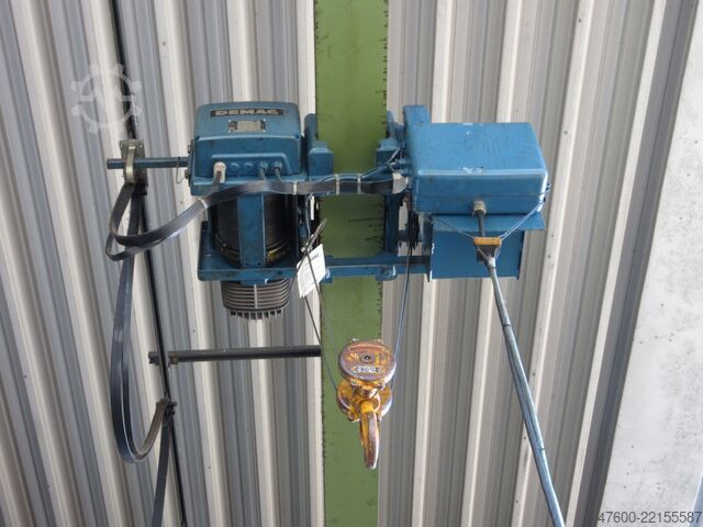 Overhead crane, crane, hall crane, track 6700 mm Demag Hallenkran Brückenkran Kran 1t Kran Seilzug PLV 1000Kg Spur 6,7m Hub 4m