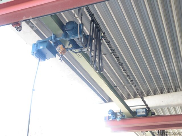 Overhead crane, crane, hall crane, track 6700 mm Demag Hallenkran Brückenkran Kran 1t Kran Seilzug PLV 1000Kg Spur 6,7m Hub 4m