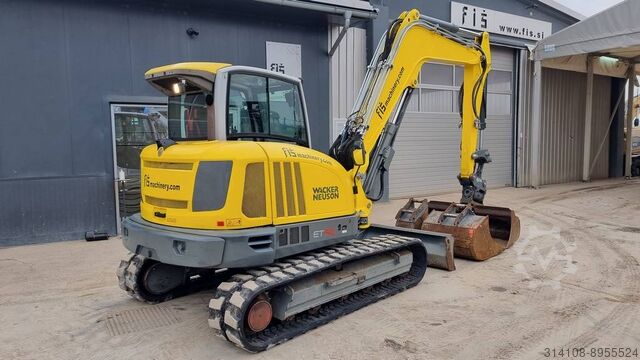 Midi-Bagger Wacker Neuson ET90 - POWERTILT - 3X BUCKETS - 2018 YEAR - CAMERA