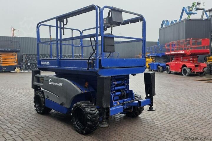Scissor lift Haulotte Compact 12DX Diesel, 4x4 Drive, 12m Working Height