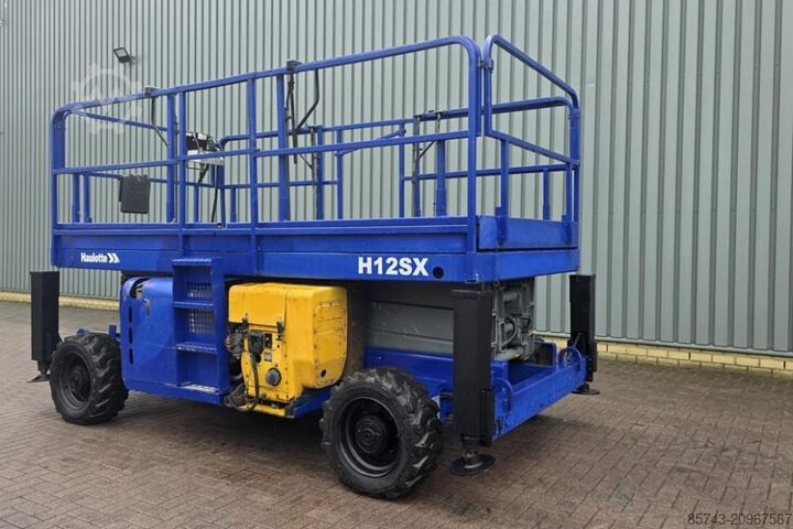Scissor lift Haulotte H12SX Diesel, 4x4 Drive, 12m Working Height, 700kg